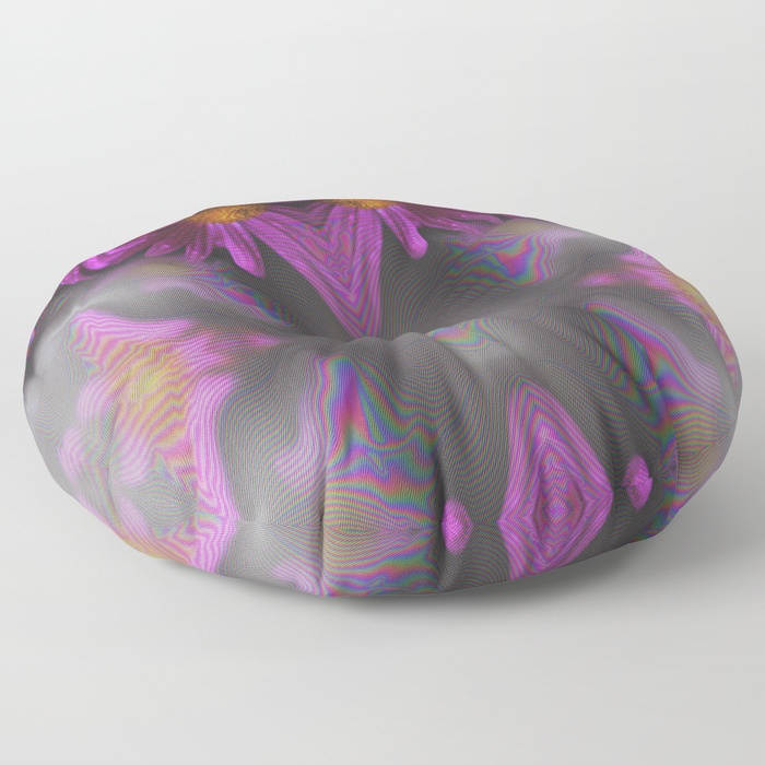 Floor Pillows - Purple Flowers - Round or Square Floor Cushion - Decorative Pillow - Made to Order