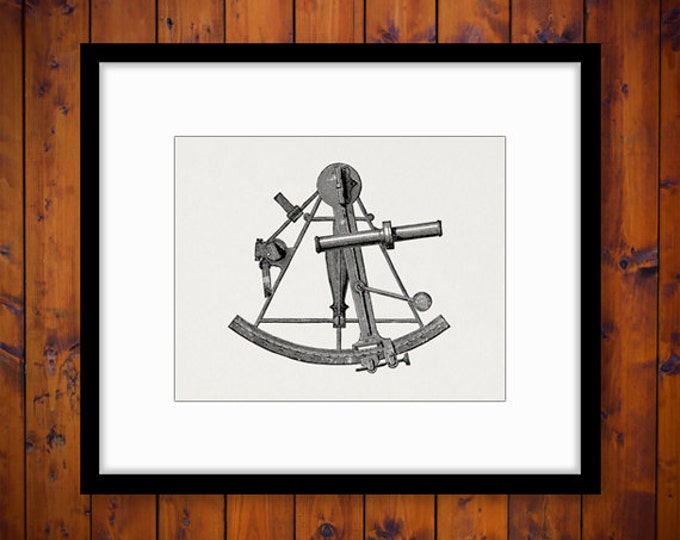 Printable Sextant Graphic Download Ocean Sea Digital Image Illustration Jpg Png Eps HQ 300dpi No.4214