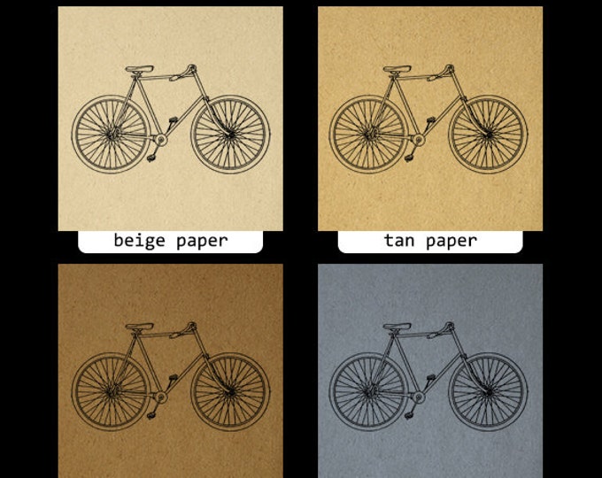 Digital Image Bicycle Graphic Antique Bike Download Illustration Printable Vintage Clip Art Jpg Png Eps HQ 300dpi No.3124