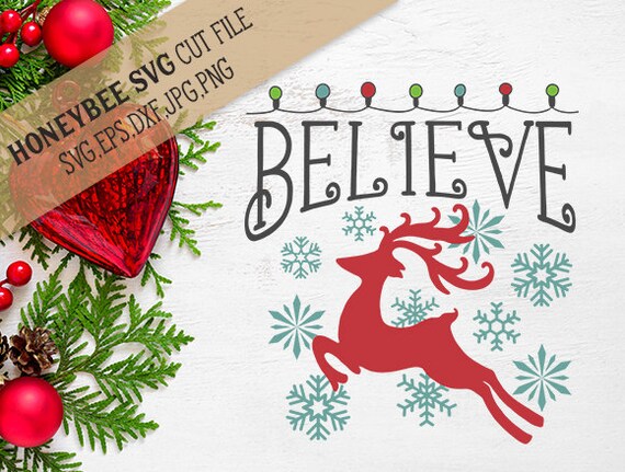 believe christmas lights svg reindeer svg christmas decor svg believe christmas lights svg reindeer svg christmas decor svg