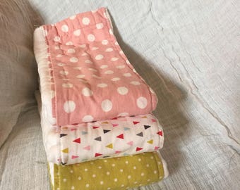 Create your own burp cloth set - Baby Shower Gift - Baby Gifts - cloth diaper burp cloths