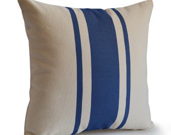 Throw Pillows, Grain Sack Pillow, Decorative Pillows, Rustic Pillow, Bachelor Pad Decor, Cushion Cover, Contemporary Decor, Geometric Pillow
