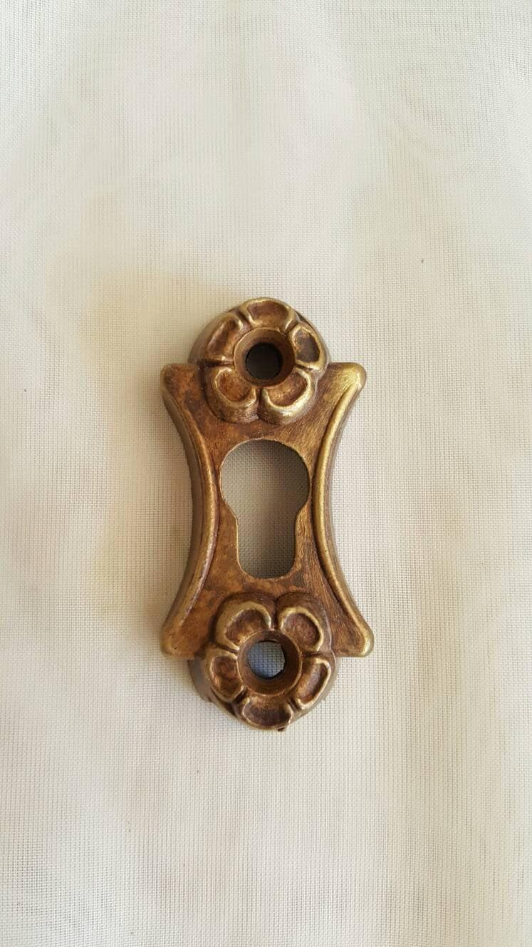 Brass Key Hole Escutcheon for Door China Skeleton Key with