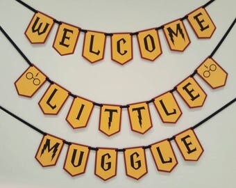 Harry potter baby shower - Harry potter banner - Harry potter party - Harry potter decorations - Harry potter garland
