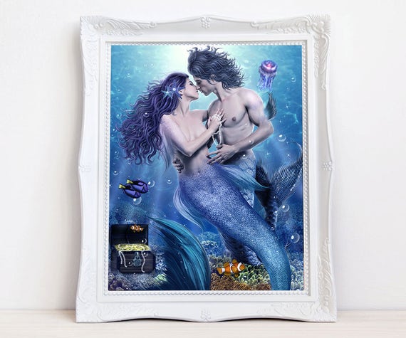 romantic beautiful mermaid