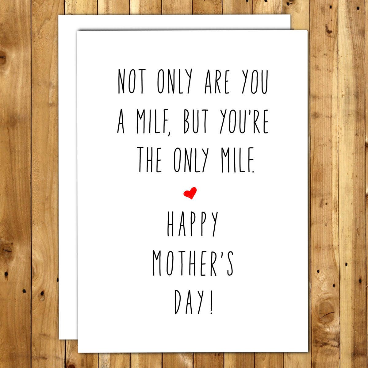 Milf Mothers Day Card For Wife For Girlfriend For Spouse