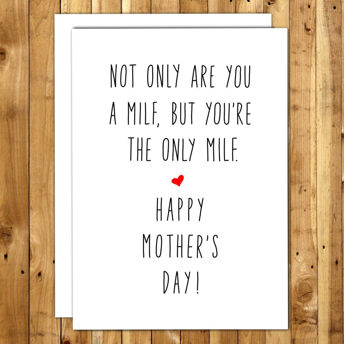 Milf Mothers Day Card For Wife For Girlfriend For Spouse 5436