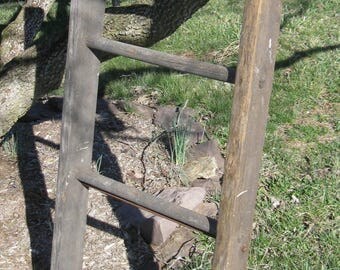 Vintage Wooden Ladder Section, 4 Rungs, 48 1/2"H, Orchard, Farm, Trellis. Lot 23