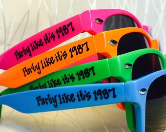 Dirty 30/30th Birthday/29th Anniversary Party Accesories/Sunglasses