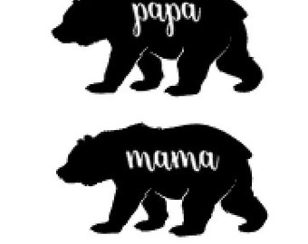 Papa bear decal | Etsy