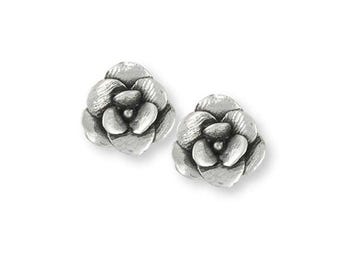 Magnolia Earrings Jewelry Sterling Silver Handmade Flower Earrings MG5-E