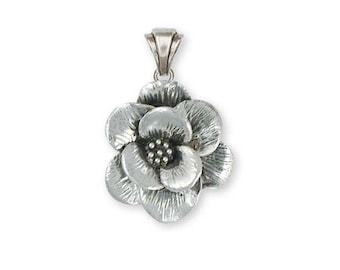 Magnolia Pendant Jewelry Sterling Silver Handmade Flower Pendant MG1-P