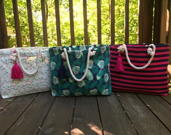 Monogram Beach Tote - Monogram Beach Bag - Beach Tote - Beach Bag - Summer Bag - Monogram Bag - Overnight bag