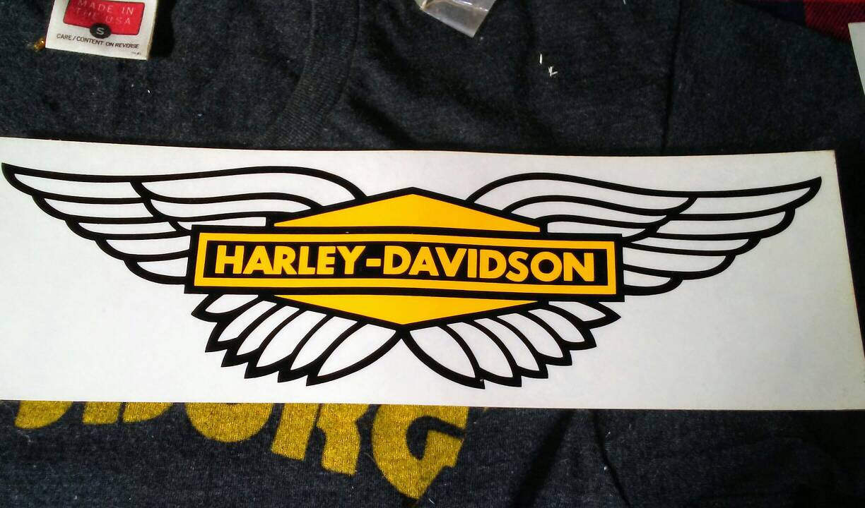 Vintage Harley Davidson Decal