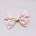 Flirt Bow : pink swiss dot (clip)