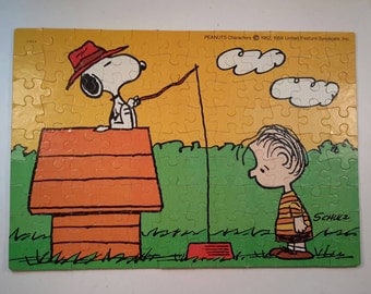 Snoopy Puzzle | Etsy