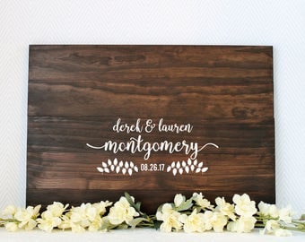 Wedding Guest Book, Wood Guest Book, Wood Guest Book Sign, Wooden Guest Book, Wooden Guest Book Sign, Bridal Shower Gift, Guest Book
