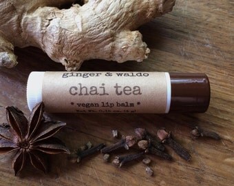 Chai Tea Lip Balm - Chai Tea - Lip Balm - Vegan Lip Balm - Beeswax Lip Balm