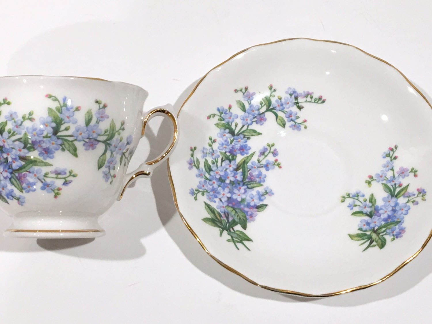 Me Knot Tea Cup and Saucer, Royal Vale Bone China Tea Cups