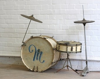 Jazz Era Drum Kit Circa 1930's