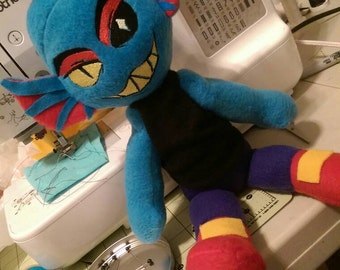 Undertale Undyne Sitting Plush (Unofficial)