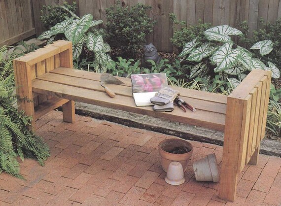 Easy Patio Bench Woodworking Plans from OldTymeRecreations ...