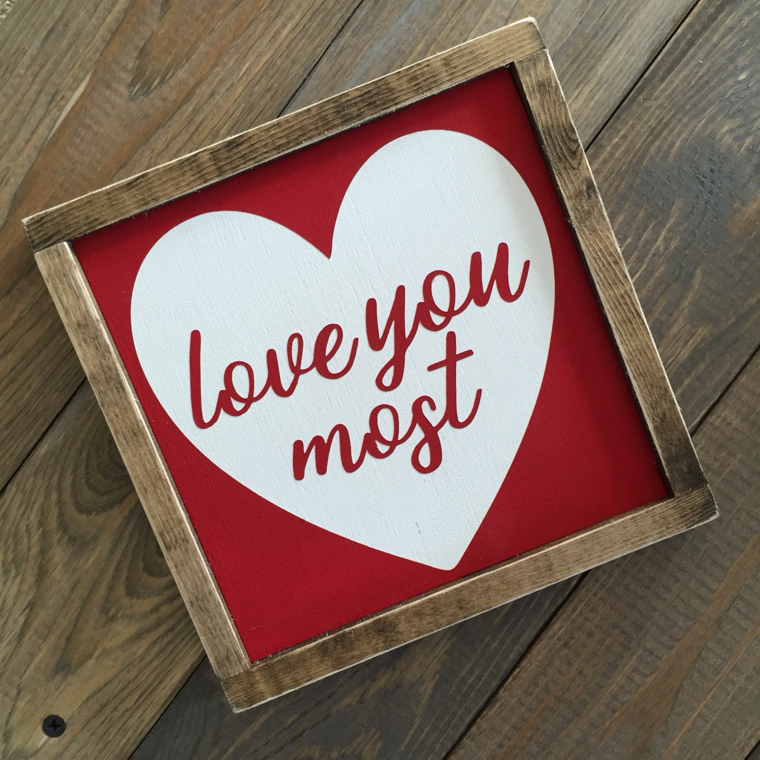 Valentines Day mini farmhouse style sign