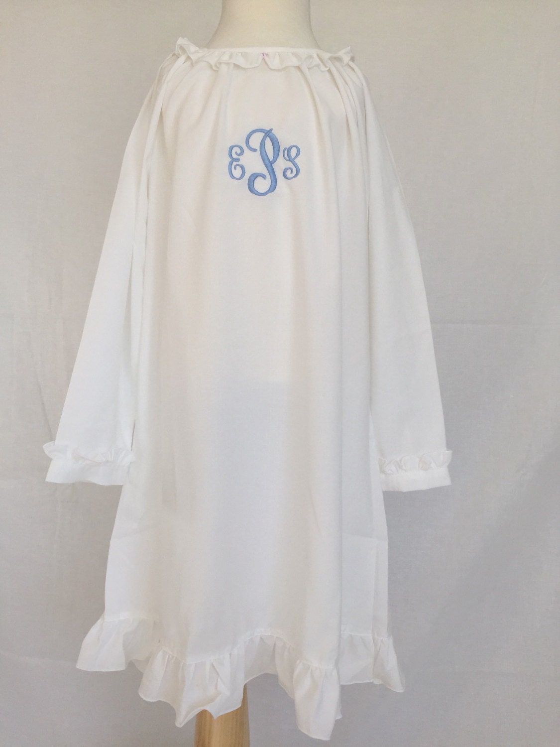 Girls personalized nightgown toddler monogrammed night