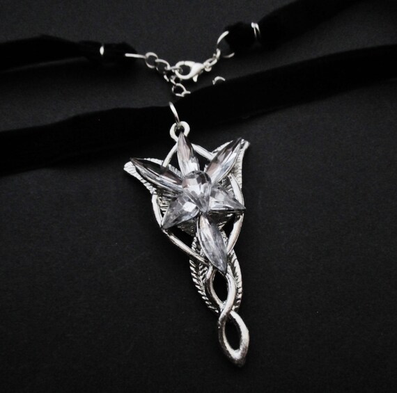 evenstar choker necklace lord of the rings gothic necklace