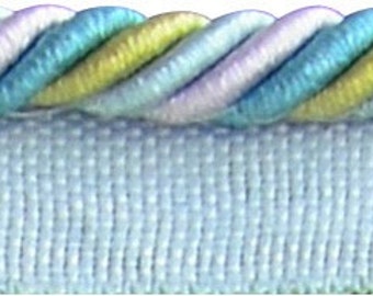 INSTOCK.......Unique Multi Colored 1/4" Cord with Lip............NEW......Current Design...
