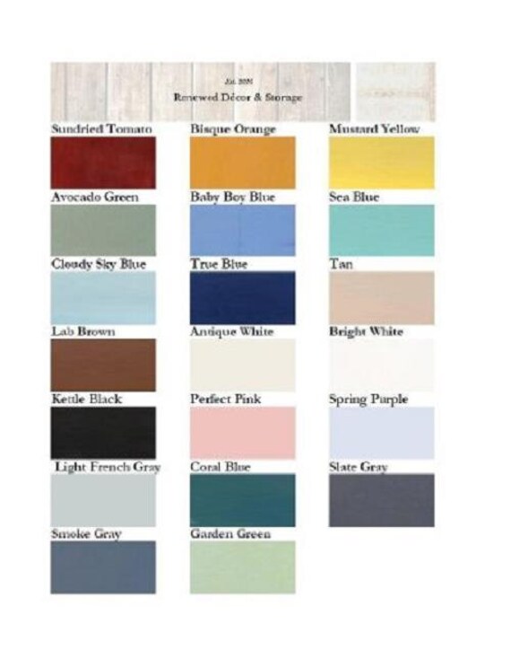 Paint Color Samples