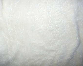 Fabric - Deep pile plush cuddle fleece - ivory