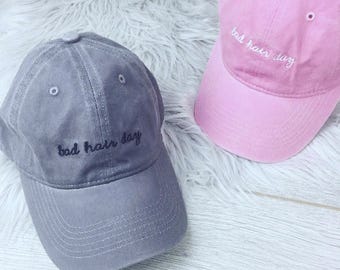 Bad Hair Day Embroidered Pinterest Dad Hat Baseball Cap