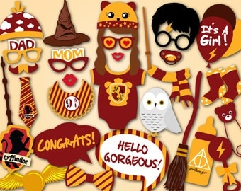 Instant Download Harry Potter BABY SHOWER Photo Booth Props Harry Potter Baby Girl Baby Shower Photo Booth Props Girl Baby Shower Props 0059