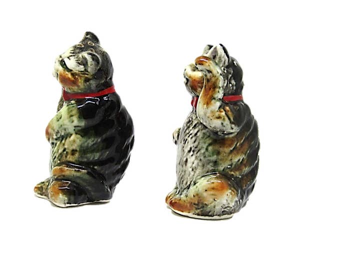 Vintage Cat Salt and Pepper Shakers | Character Salt and Pepper Shakers | Made in Japan Teen