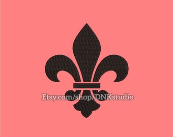 Fleur de Lis Embroidery Design - 5 Sizes - INSTANT DOWNLOAD