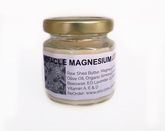 Magnesium Lotion, Raw Shea Butter Lotion, Vitamin A, E, & D infused Lotion, Great Gift for Elderly, Mineral Lotion for Magnesium Deficiency