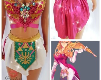 Princess Zelda Inspired Costume, Zelda Inspired Costume, Twilight Princess Costume, Legend of Zelda, Cosplay Costume , Sexy Cosplay Costume