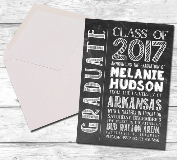 Graduation Announcement College Graduation Announcement High