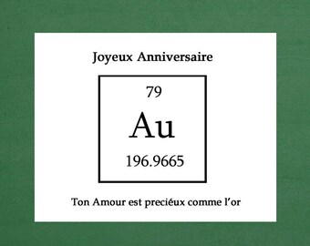 French Anniversary Cards, 50th Anniversary Cards, Romantic Anniversary Cards, Grandparent Annviersary, Parents Wedding Anniversary, Gold
