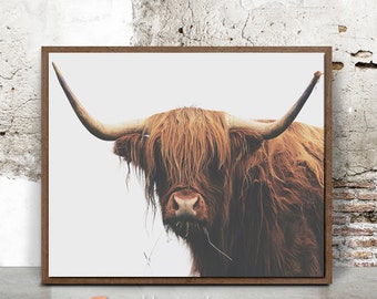 Buffalo print, bison print nursery, digital print, nursery, boys room wall art