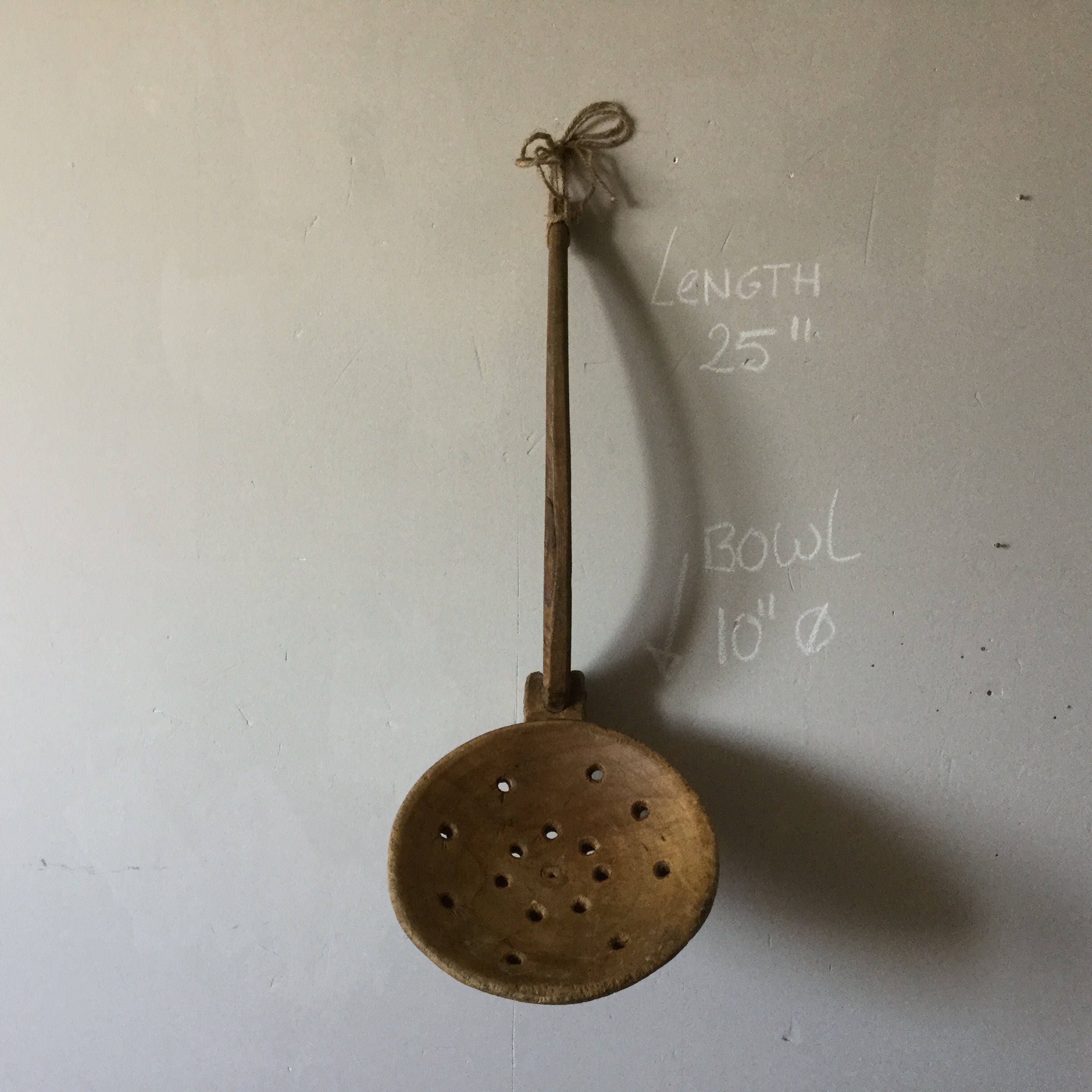 Something special. A very large wooden skimmer. Vintage rustic