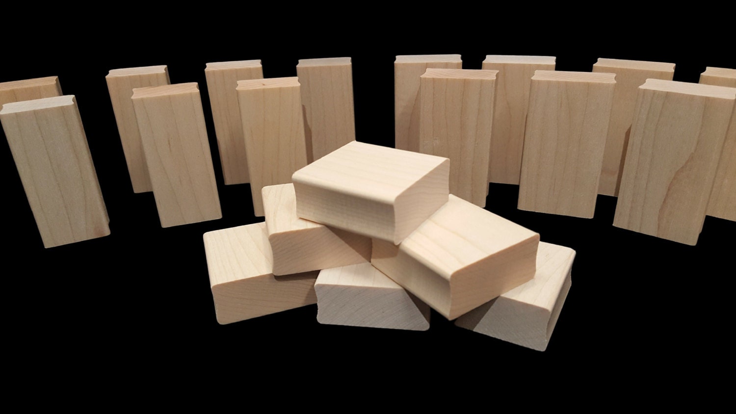 1x1 inch square 140 Rubber Stamp Wood Mounting Blocks Maple