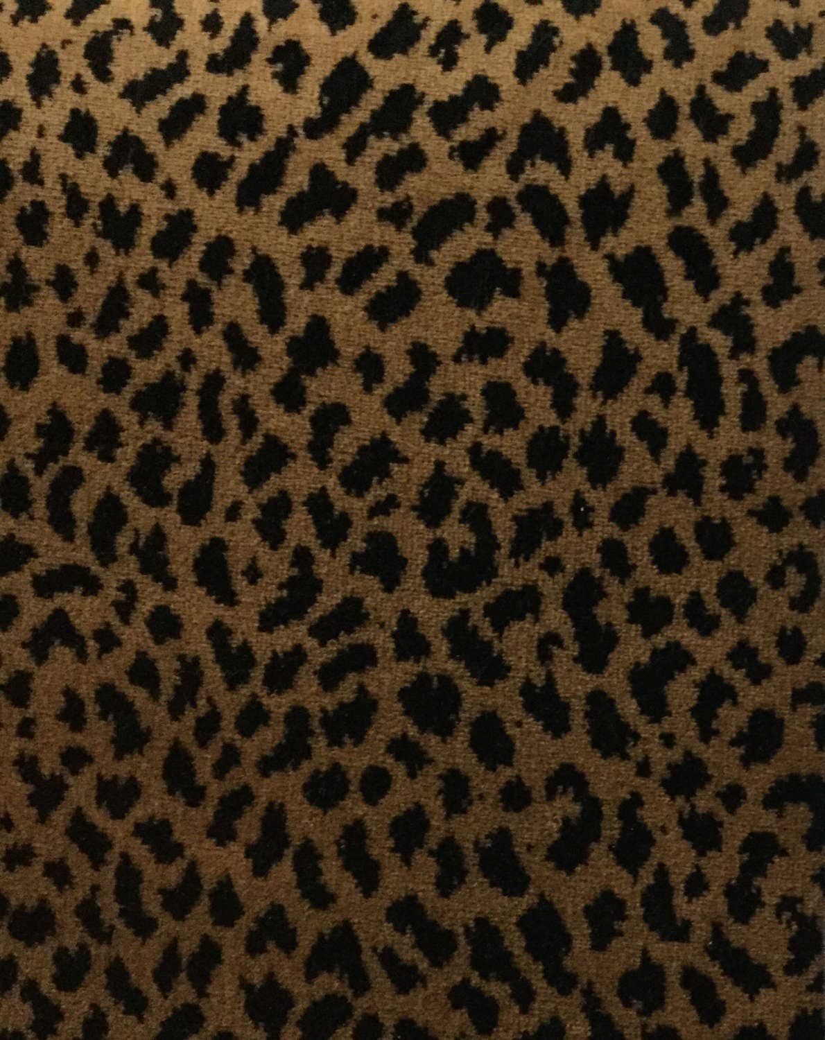 Cheetah Print Soft Textured Upholstery Fabric by The Yard
