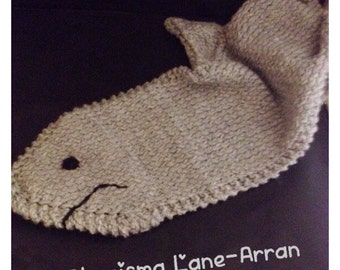Hand Knitted Children's Shark Scarf