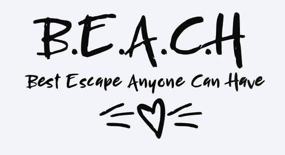 Download SVG beach best escape anyone can have heart beach quote