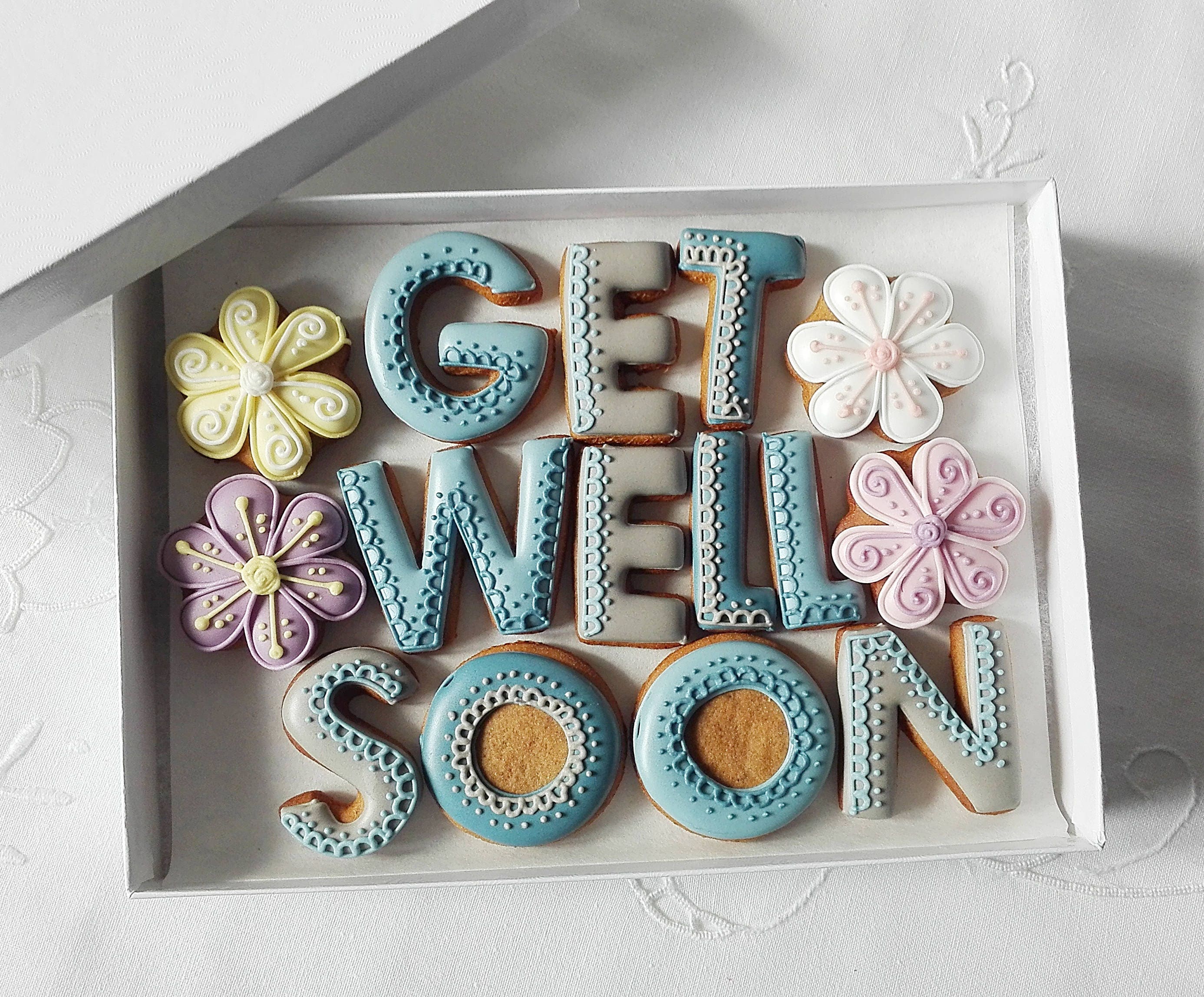 Get Well Soon Cookie Gift Box For Him