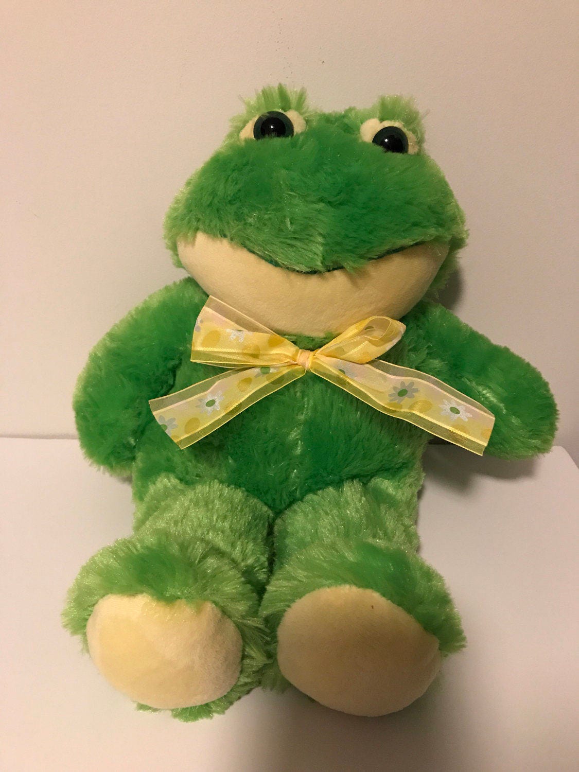 Weighted stuffed animal frog large 6 lbs sensory toy