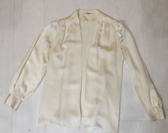 Saint laurent, rive gauche silk shirt