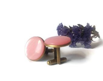 woman gift women cuff links women gift woman accessories pink cuff links pink men cufflink pink wedding pink themed party gift for him djsf4